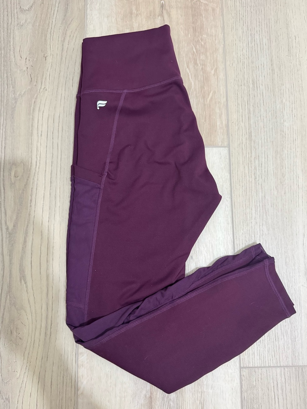 Fabletics Maroon Leggings - Small
